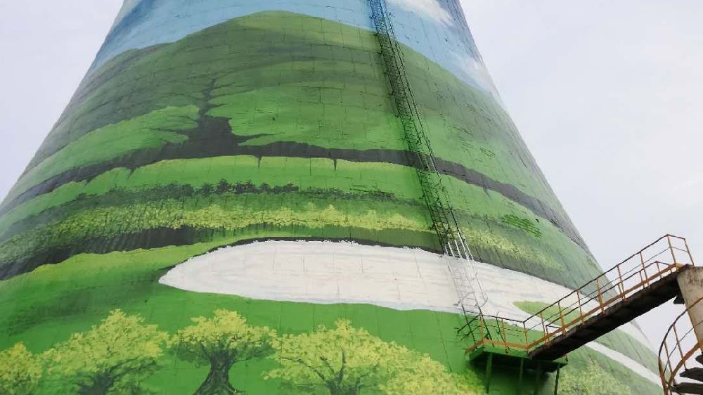 煙囪美化施工現場的交通組織方案