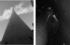 脫硫濕煙囪純鈦板防腐層布置方案