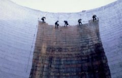  冷卻塔內壁防腐（電廠不停產施工）